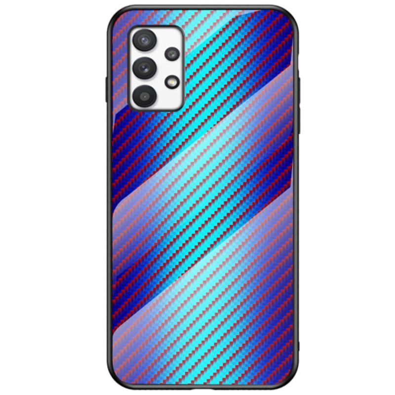 Capa Para Samsung Galaxy A53 5G Vidro Temperado De Fibra De Carbono