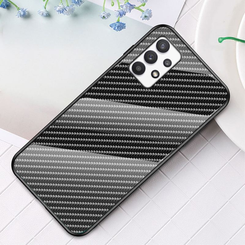 Capa Para Samsung Galaxy A53 5G Vidro Temperado De Fibra De Carbono