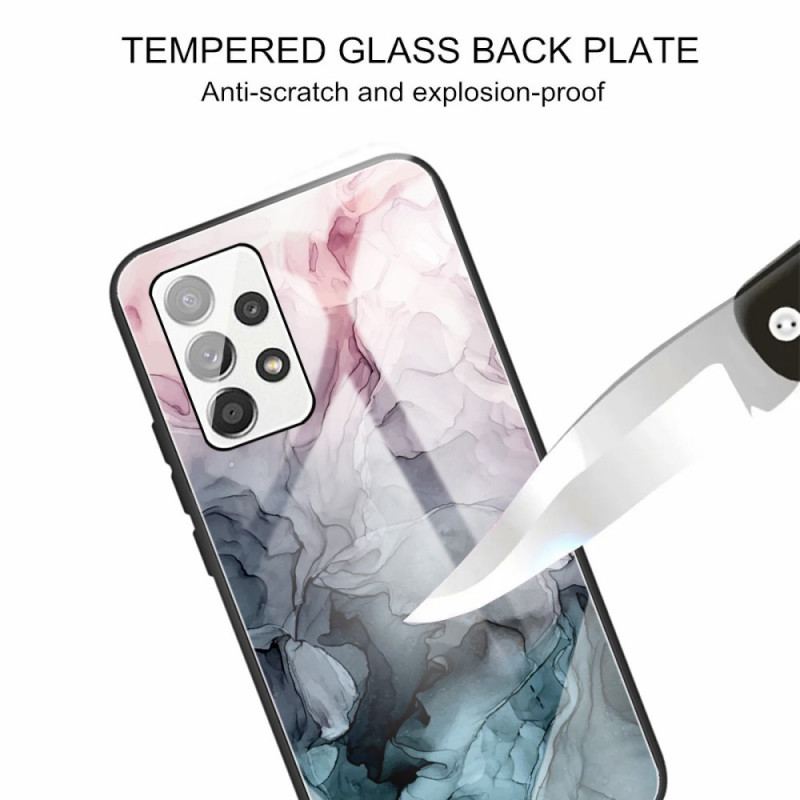 Capa Para Samsung Galaxy A53 5G Vidro Temperado De Mármore