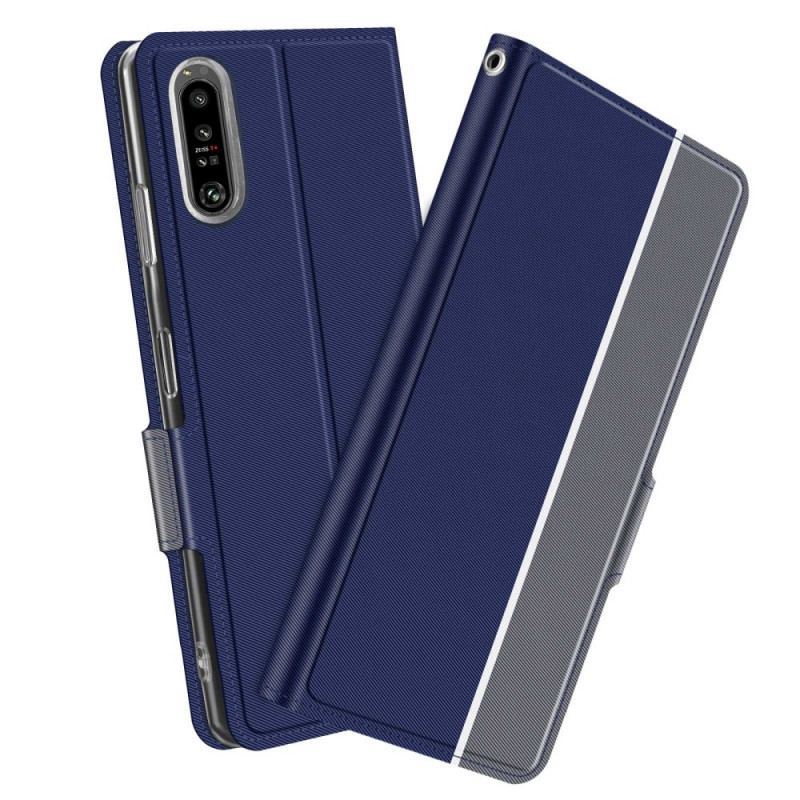 Capa De Celular Para Sony Xperia 1 IV Flip Bicolor Baiyu