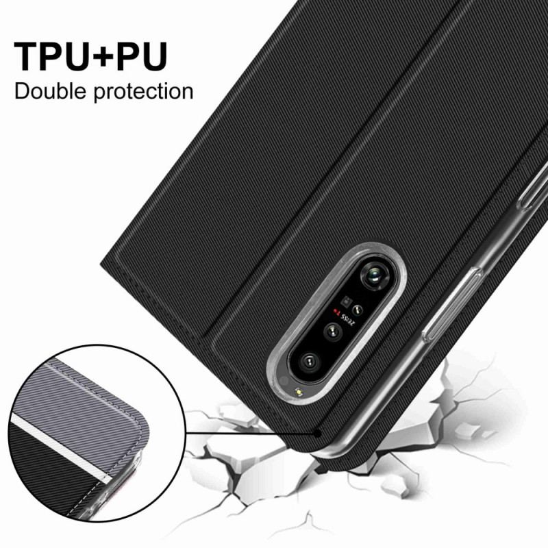 Capa De Celular Para Sony Xperia 1 IV Flip Bicolor Baiyu