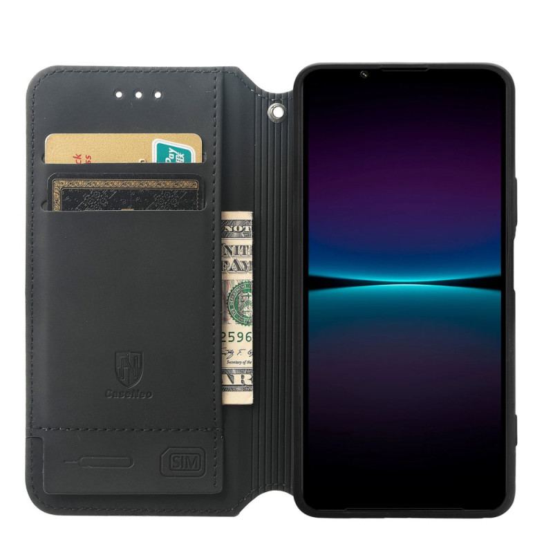 Capa De Celular Para Sony Xperia 1 IV Flip Projeto Rfid Caseneo