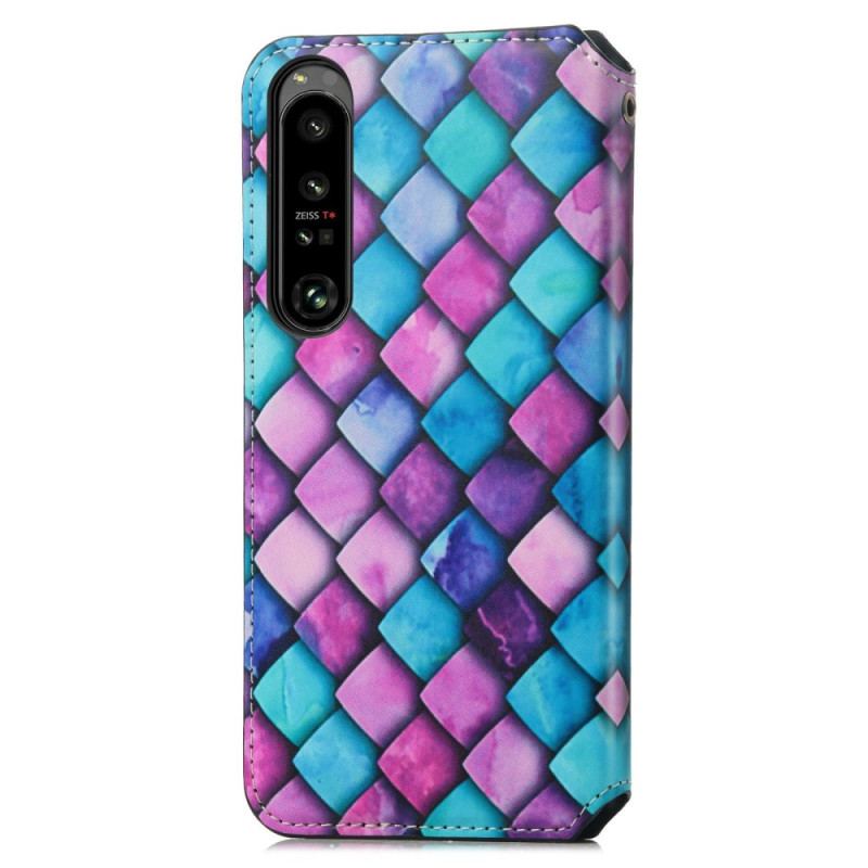 Capa De Celular Para Sony Xperia 1 IV Flip Projeto Rfid Caseneo