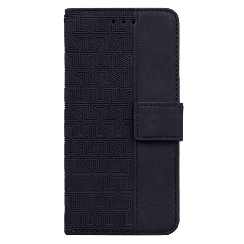 Capa De Couro Para Sony Xperia 1 IV De Cordão Padrão De Tiras