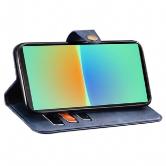 Capa Flip Para Sony Xperia 1 IV Estilo De Couro Com Rebites Idewei