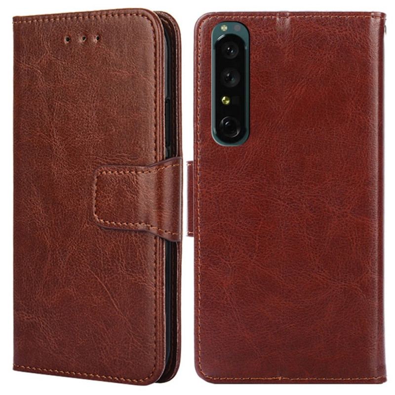 Capa Flip Para Sony Xperia 1 IV Estilo Vintage
