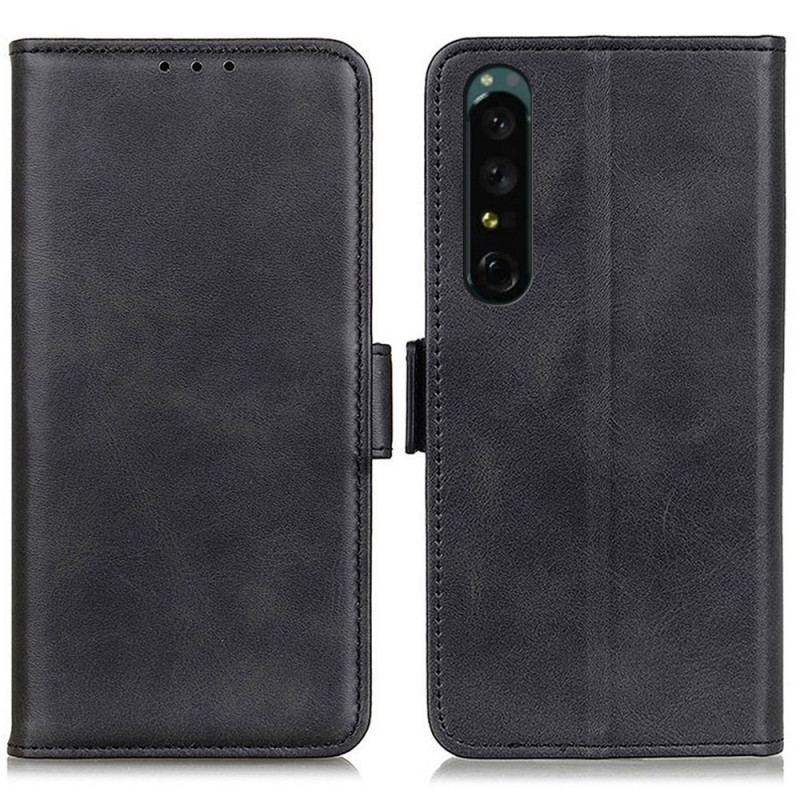 Capa Flip Para Sony Xperia 1 IV Fecho Duplo