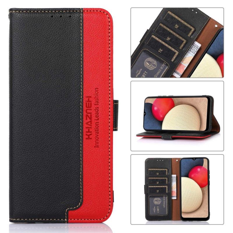 Capa Flip Para Sony Xperia 1 IV Rfid Estilo Lichia