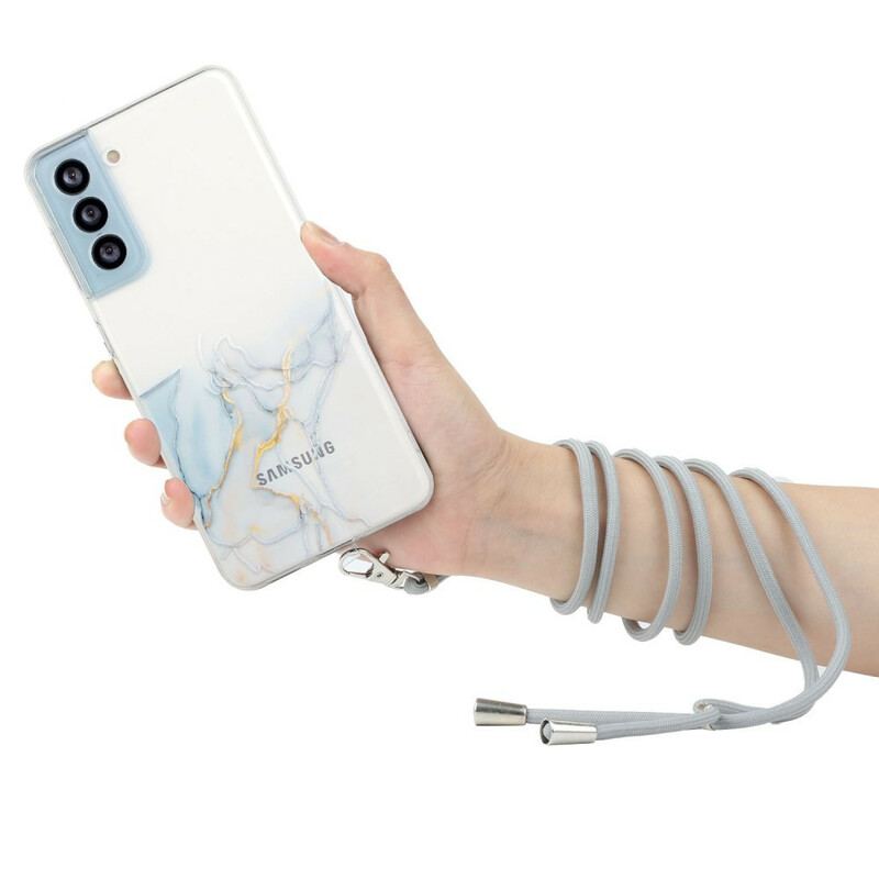 Capa De Celular Para Samsung Galaxy S21 FE De celular Com Cordão De Mármore