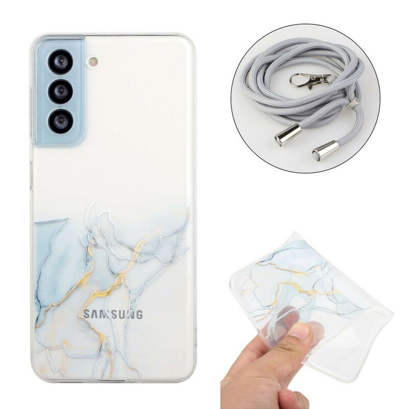 Capa De Celular Para Samsung Galaxy S21 FE De celular Com Cordão De Mármore