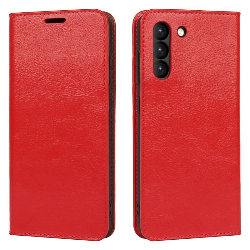 Capa De Celular Para Samsung Galaxy S21 FE Flip Couro Legitimo