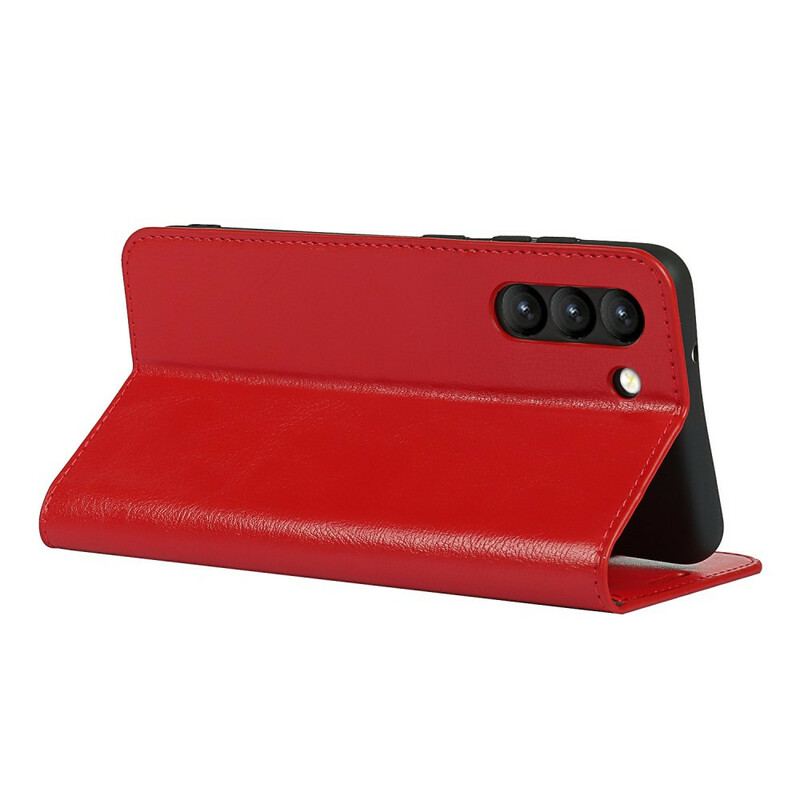 Capa De Celular Para Samsung Galaxy S21 FE Flip Couro Legitimo