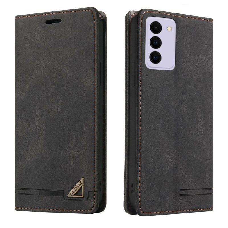 Capa De Celular Para Samsung Galaxy S21 FE Flip Couro Sintético Gq.utrobe