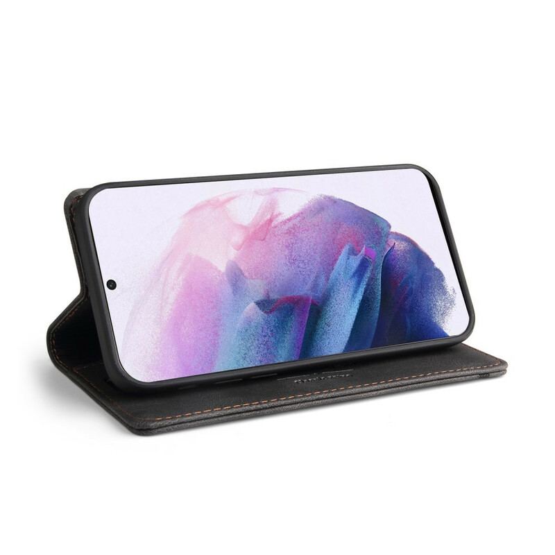 Capa De Celular Para Samsung Galaxy S21 FE Flip Couro Sintético Gq.utrobe