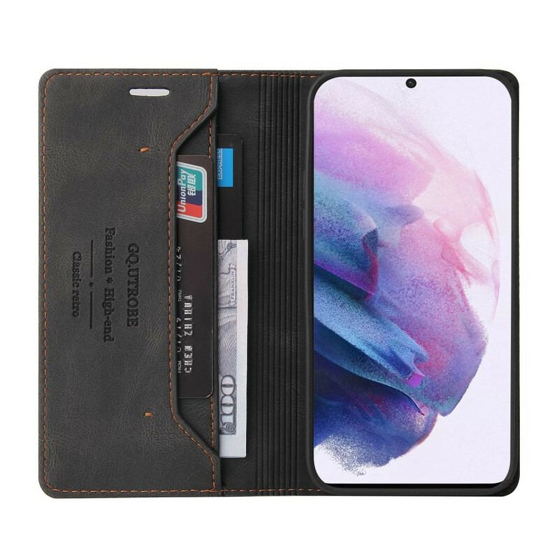 Capa De Celular Para Samsung Galaxy S21 FE Flip Couro Sintético Gq.utrobe