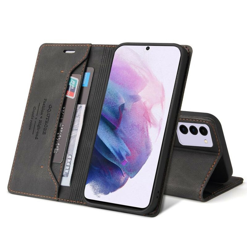 Capa De Celular Para Samsung Galaxy S21 FE Flip Couro Sintético Gq.utrobe