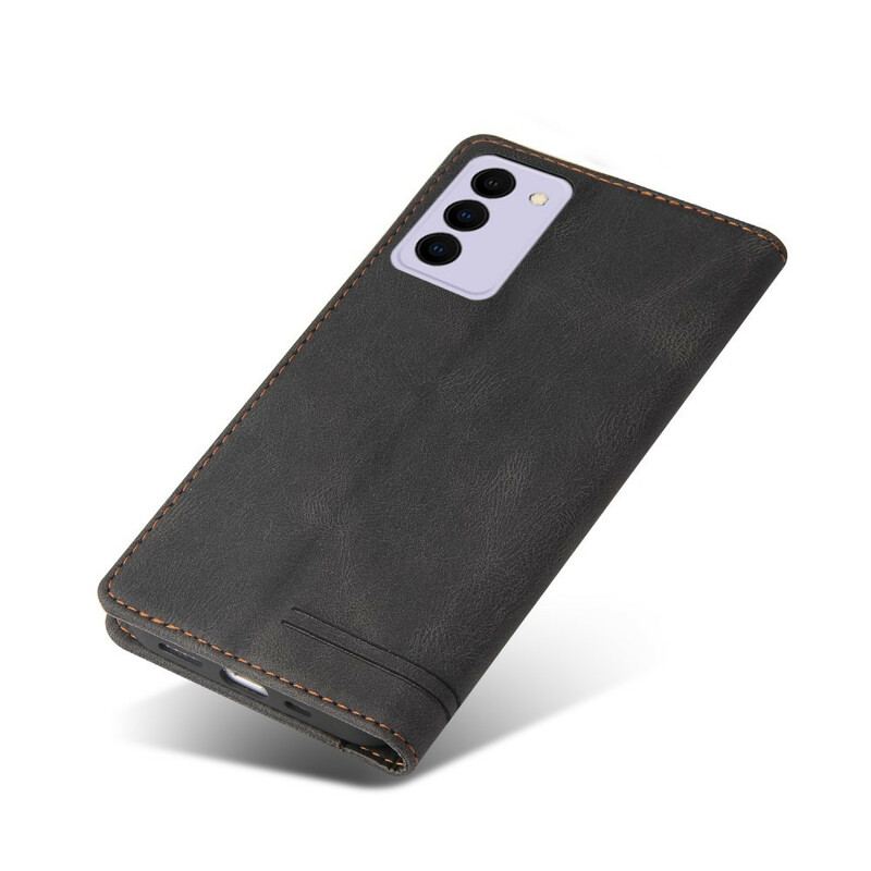 Capa De Celular Para Samsung Galaxy S21 FE Flip Couro Sintético Gq.utrobe