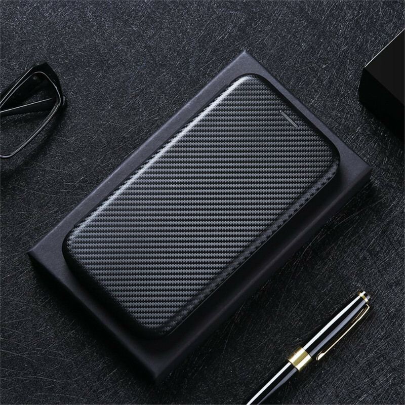 Capa De Celular Para Samsung Galaxy S21 FE Flip Fibra De Carbono