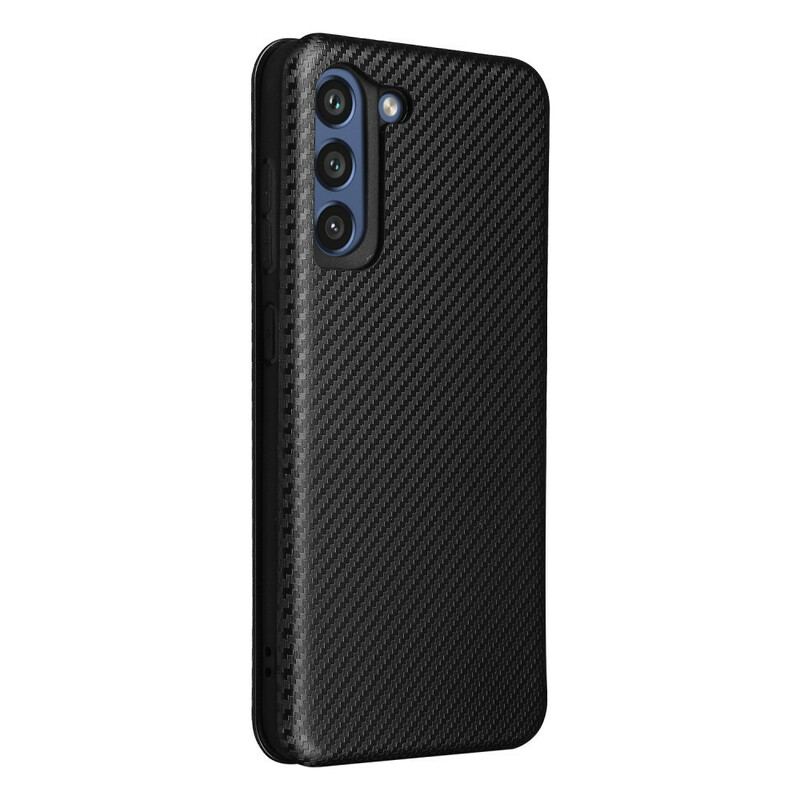 Capa De Celular Para Samsung Galaxy S21 FE Flip Fibra De Carbono