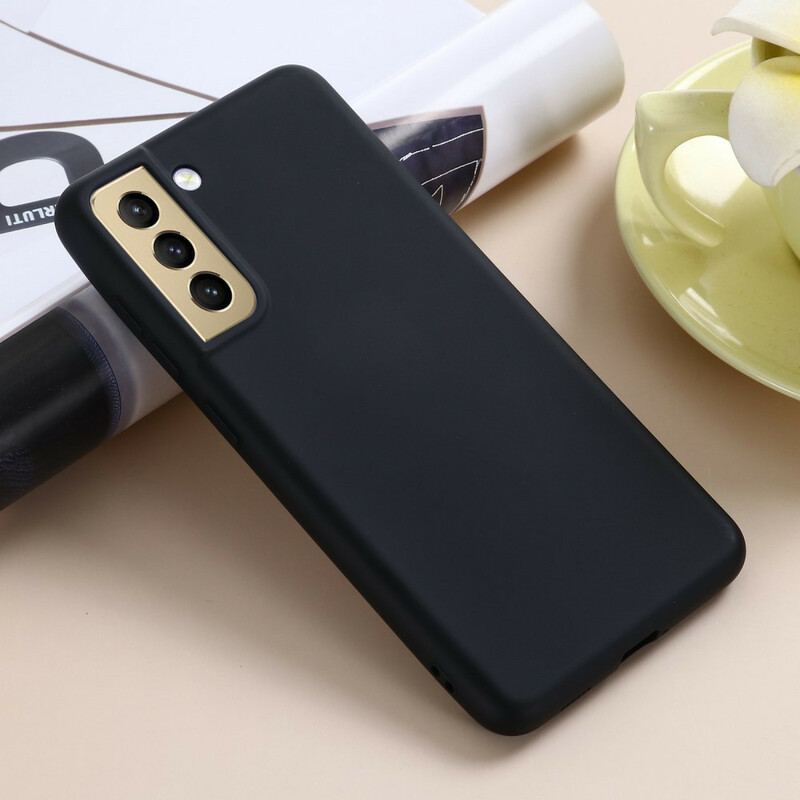 Capa De Celular Para Samsung Galaxy S21 FE Silicone Líquido Com Cordão