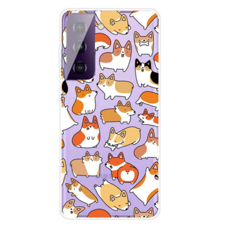 Capa De Celular Para Samsung Galaxy S21 FE Vários Cães