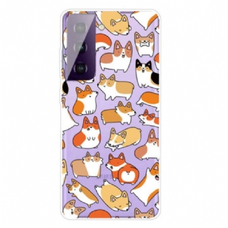 Capa De Celular Para Samsung Galaxy S21 FE Vários Cães