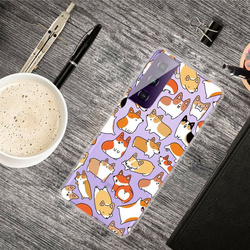 Capa De Celular Para Samsung Galaxy S21 FE Vários Cães