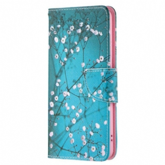 Capa Em Pele Para Samsung Galaxy S21 FE Árvore Florida