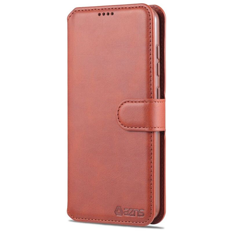 Capa Em Pele Para Samsung Galaxy S21 FE Azns Retrô