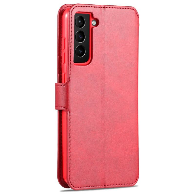 Capa Em Pele Para Samsung Galaxy S21 FE Azns Retrô