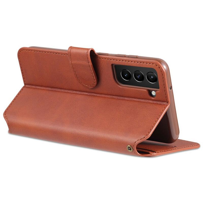 Capa Em Pele Para Samsung Galaxy S21 FE Azns Retrô