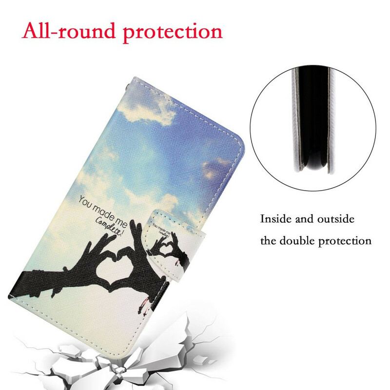 Capa Flip Para Samsung Galaxy S21 FE Completo Com Cordão