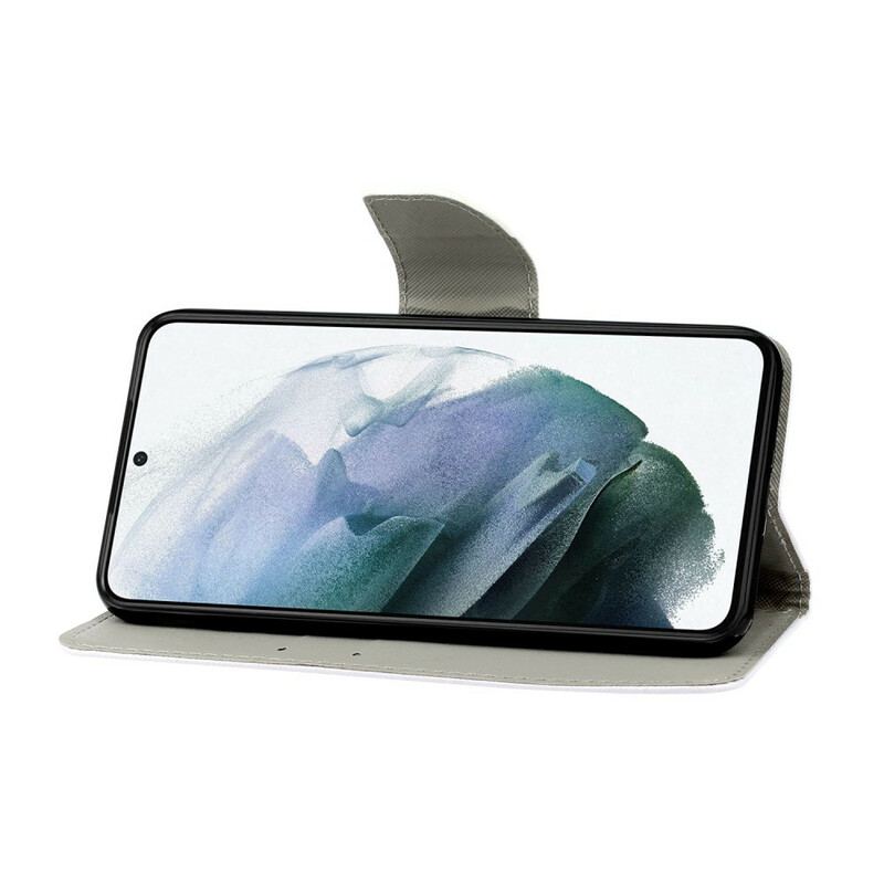 Capa Flip Para Samsung Galaxy S21 FE Completo Com Cordão