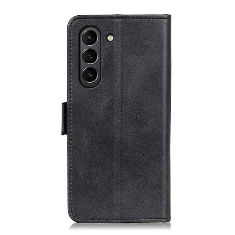 Capa Folio Para Samsung Galaxy S21 FE Flip Aba Dupla