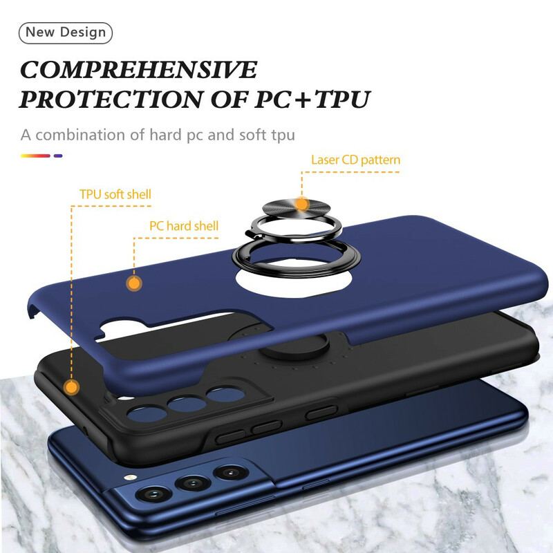 Capa Para Samsung Galaxy S21 FE Anel De Suporte Magnético