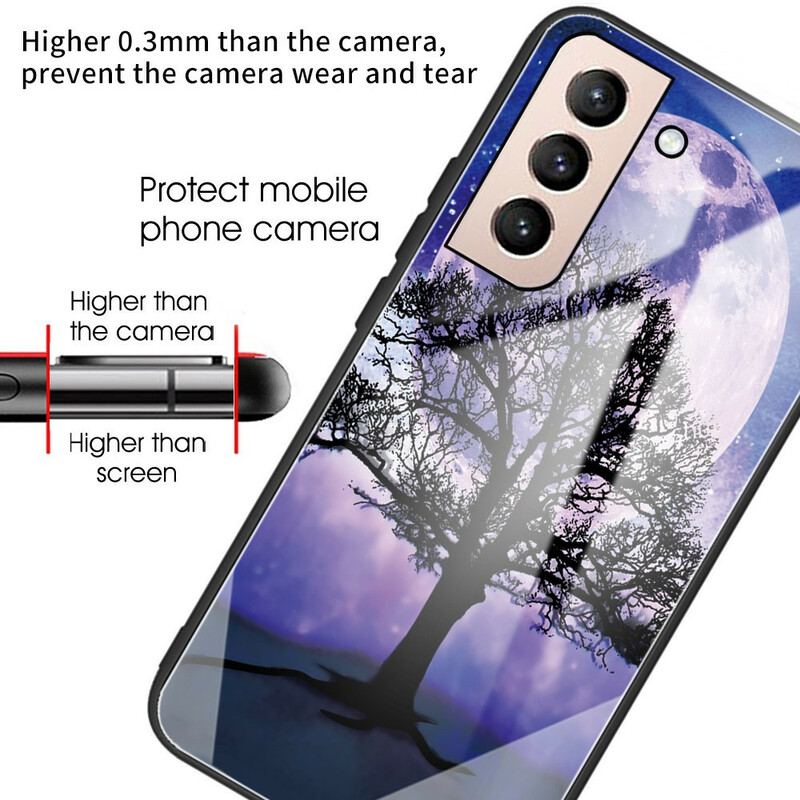 Capa Para Samsung Galaxy S21 FE Árvore E Lua