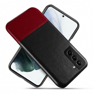 Capa Para Samsung Galaxy S21 FE Efeito De Couro De Dois Tons Ksq