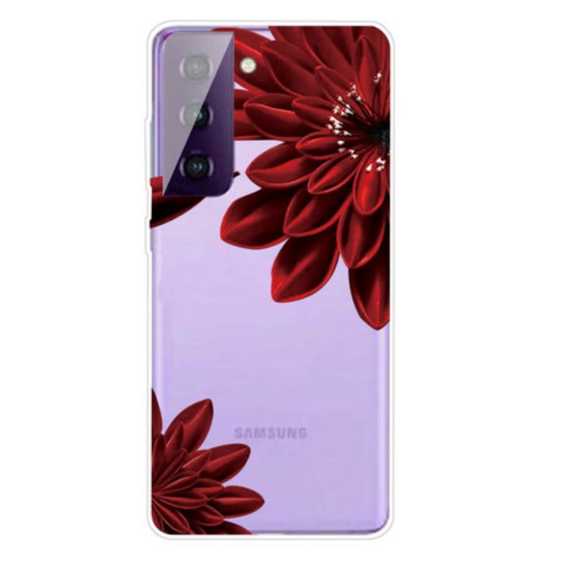 Capa Para Samsung Galaxy S21 FE Flores Silvestres