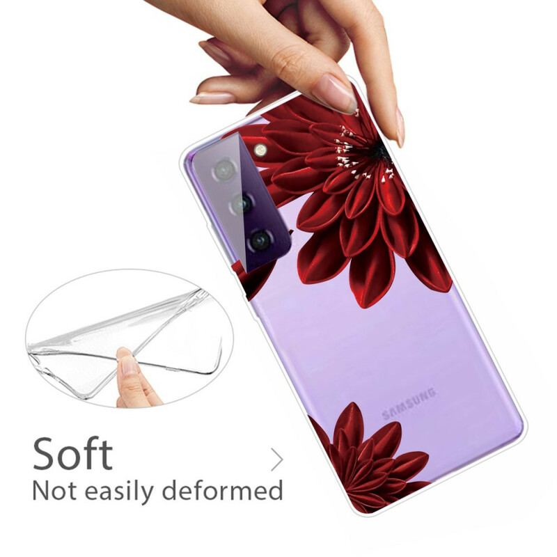 Capa Para Samsung Galaxy S21 FE Flores Silvestres
