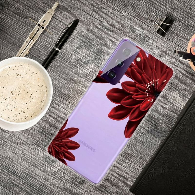 Capa Para Samsung Galaxy S21 FE Flores Silvestres