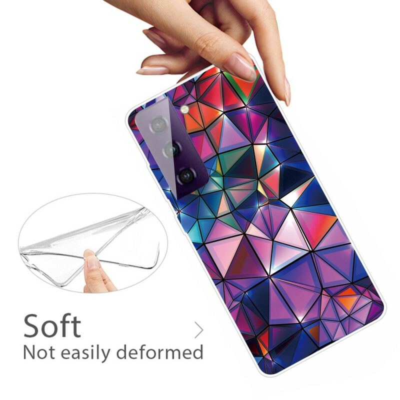 Capa Para Samsung Galaxy S21 FE Geometria Flexível