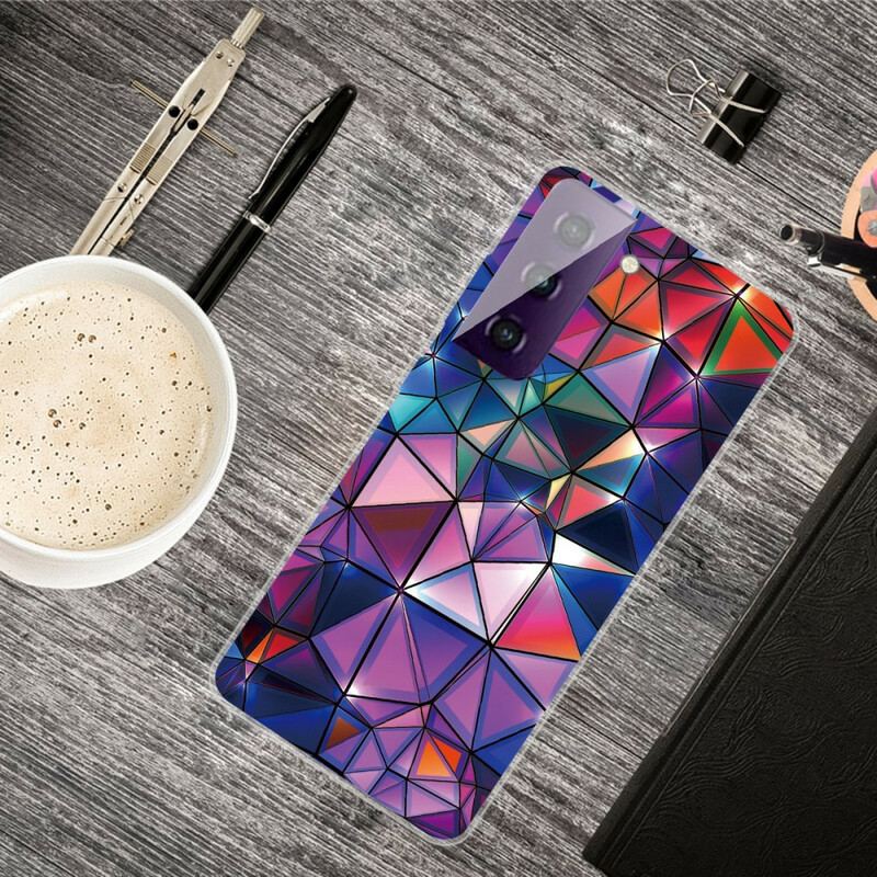 Capa Para Samsung Galaxy S21 FE Geometria Flexível