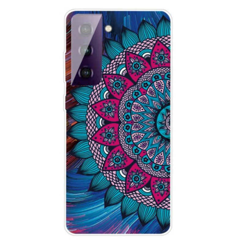 Capa Para Samsung Galaxy S21 FE Mandala Colorida