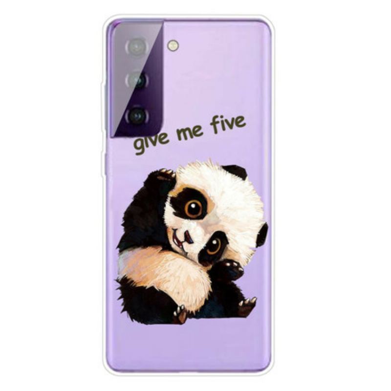Capa Para Samsung Galaxy S21 FE Panda Me Dê Cinco