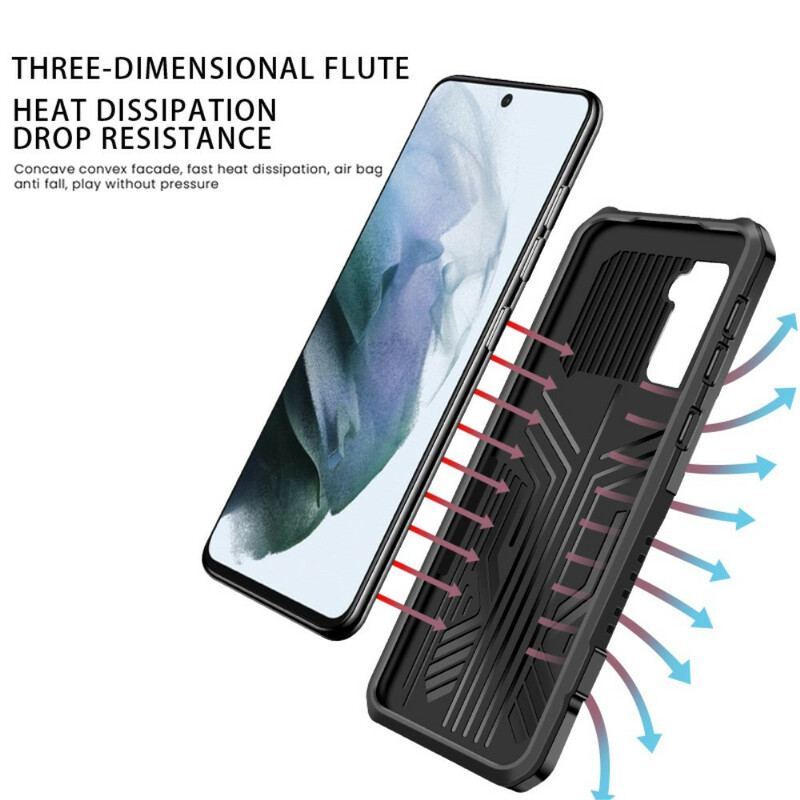 Capa Para Samsung Galaxy S21 FE Suporte Removível Bicolor
