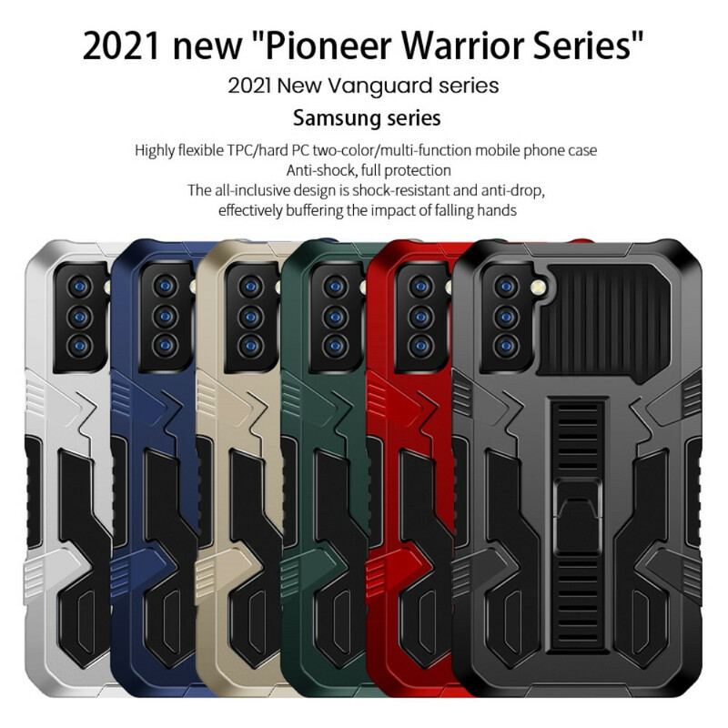 Capa Para Samsung Galaxy S21 FE Suporte Removível Bicolor