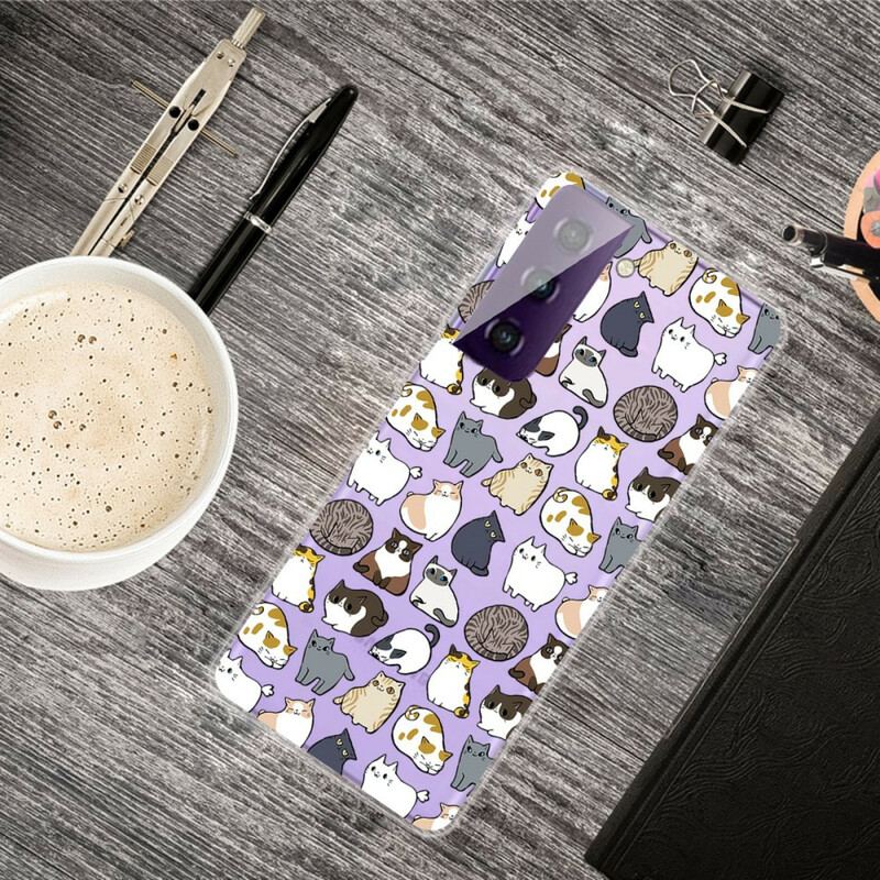 Capa Para Samsung Galaxy S21 FE Top Cats