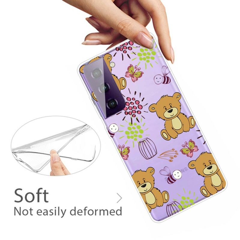 Capa Para Samsung Galaxy S21 FE Top De Ursinhos De Pelúcia