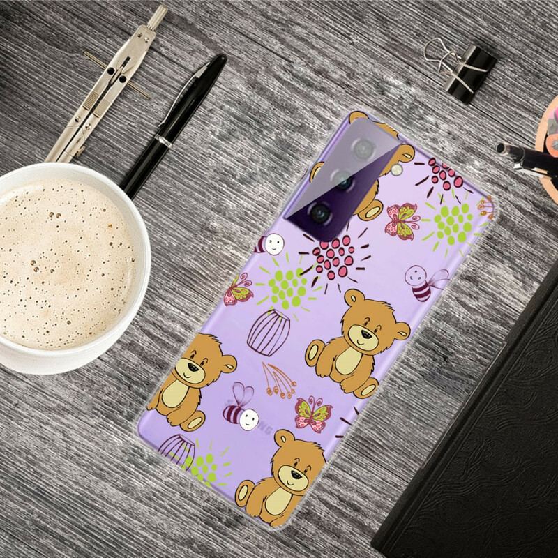 Capa Para Samsung Galaxy S21 FE Top De Ursinhos De Pelúcia