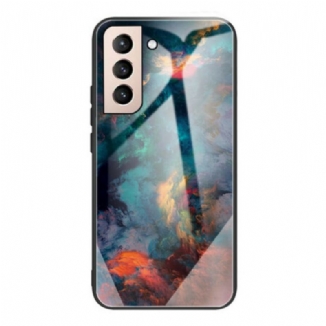 Capa Para Samsung Galaxy S21 FE Vidro Temperado Celeste